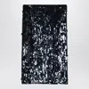 P.a.r.o.s.h . Dark Midi Skirt With Micro Sequins