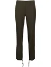 P.a.r.o.s.h Darted Cropped Trousers In Green