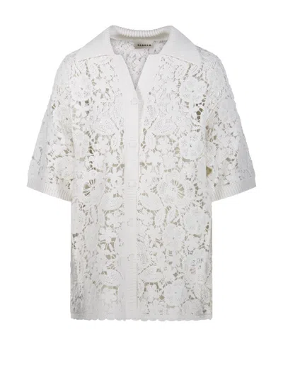 P.a.r.o.s.h Delicate Lace Knit Sweater