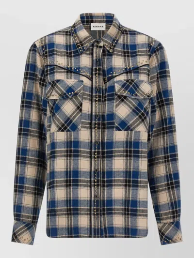 P.a.r.o.s.h Denim Fitted Jacket In Blue