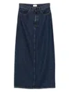 P.a.r.o.s.h . Joy Long Denim Skirt In Blue