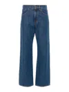 P.a.r.o.s.h Straight Leg Denim Trousers In Blue