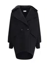 P.a.r.o.s.h P. A.r. O.s. H. Double-breasted Beige Coat In Black