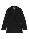 P.a.r.o.s.h Double-breasted Blazer In Black