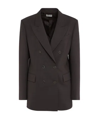 P.a.r.o.s.h Double-breasted Blazer In Black