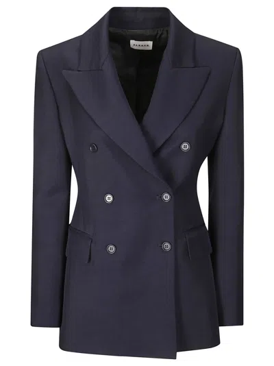 P.a.r.o.s.h . Double-breasted Blazer In Blue
