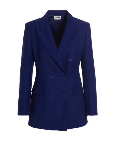P.a.r.o.s.h Double-breasted Blazer In Blue
