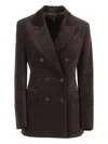P.a.r.o.s.h Double-breasted Blazer In Brown