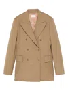 P.a.r.o.s.h Double-breasted Blazer In Brown
