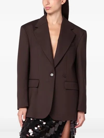 P.a.r.o.s.h Double-breasted Blazer In Brown