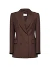 P.a.r.o.s.h Double-breasted Blazer In Brown