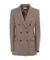 P.a.r.o.s.h Double Breasted Jacket In Gray
