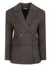 P.a.r.o.s.h Double-breasted Blazer In Green