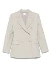 P.a.r.o.s.h Double-breasted Blazer In Grey