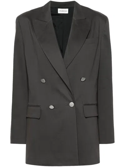 P.a.r.o.s.h Double-breasted Blazer In Grey