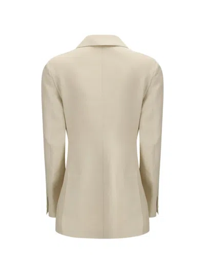 P.a.r.o.s.h Double-breasted Blazer In Neutral