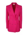 Shop P.a.r.o.s.h Double-breasted Blazer In Pink