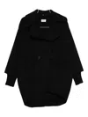 P.a.r.o.s.h P. A.r. O.s. H. Double-breasted Beige Coat In Black