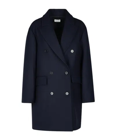 P.a.r.o.s.h Double-breasted Coat In Black