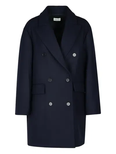 P.a.r.o.s.h Double-breasted Coat In Black