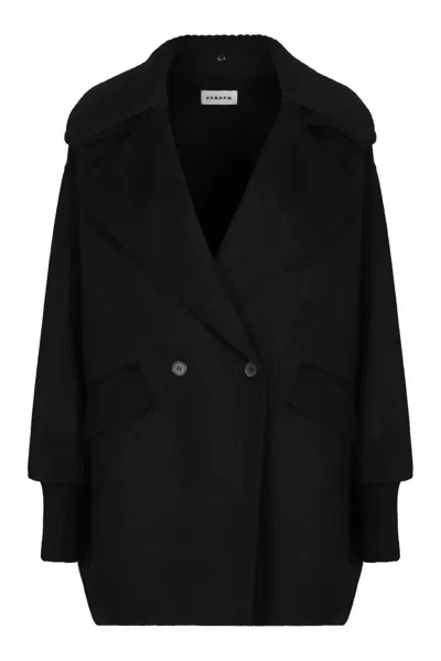 P.A.R.O.S.H P.A.R.O.S.H. DOUBLE-BREASTED COAT IN WOOL