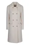 P.a.r.o.s.h . Double-breasted Coat In Wool In Green