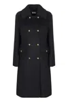P.a.r.o.s.h . Double-breasted Coat In Wool In Multi