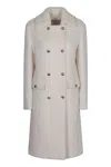 P.a.r.o.s.h . Double-breasted Coat In Wool In Neutral