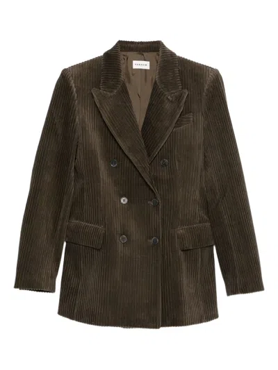 P.A.R.O.S.H PAROSH DOUBLE BREASTED COURDUROY JACKET