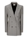 P.a.r.o.s.h Double-breasted Jacket In Beige