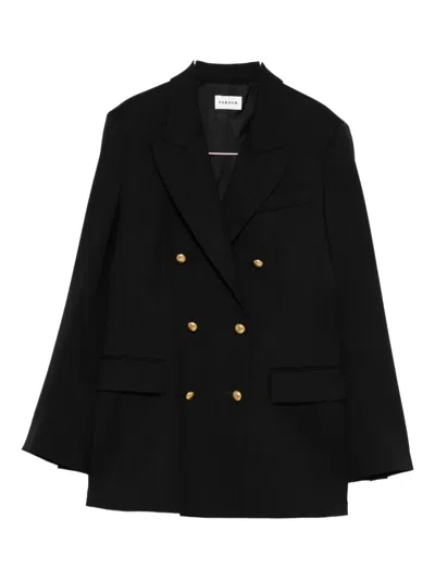P.a.r.o.s.h Double-breasted Jacket In Black