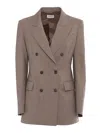 P.a.r.o.s.h Double Breasted Jacket In Grey