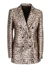P.a.r.o.s.h Double-breasted Jacket With Tailored Structure In Brown