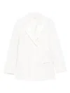 P.a.r.o.s.h Double-breasted Peak-lapels Blazer In White