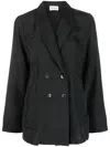 P.A.R.O.S.H DOUBLE-BREASTED SILK BLAZER