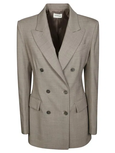 P.A.R.O.S.H DOUBLE-BREASTED TAILORED BLAZER WITH SHARP LAPELS