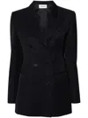 P.a.r.o.s.h Double-breasted Tailored Jacket With Notched Lapel In Black
