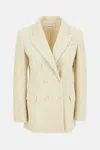 P.a.r.o.s.h Structured White Jacket With Design In Neutral