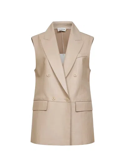P.a.r.o.s.h Double-breasted Vest In Neutral