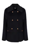 P.a.r.o.s.h . Double-breasted Wool Coat In Black