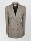 P.a.r.o.s.h Double-breasted Wool Jacket Structured Shoulders