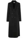 P.a.r.o.s.h Double Coat With All Over Rhinestone In Black
