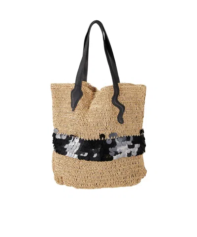 P.a.r.o.s.h Double Handle Shoulder Bag In Nude