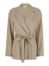 P.a.r.o.s.h . Double-breasted Blazer In Beige