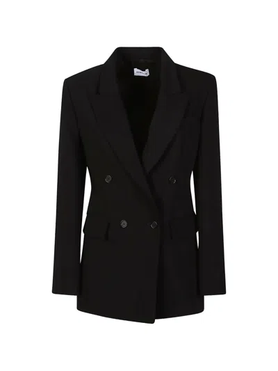 P.a.r.o.s.h Panty26 Tailored Double Breasted Blazer In Black