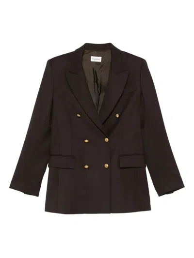 P.a.r.o.s.h Double-breasted Blazer In Brown