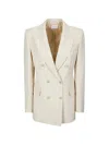 P.a.r.o.s.h Double-breasted Blazer In Neutral