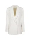 P.a.r.o.s.h Double-breasted Blazer In White
