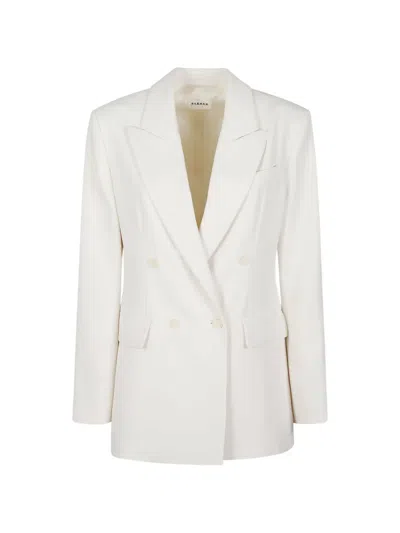 P.a.r.o.s.h Double-breasted Blazer In White