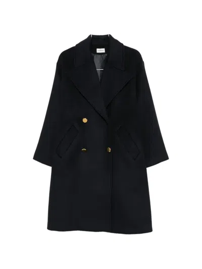 P.a.r.o.s.h Double-breasted Button-up Coat In Blue